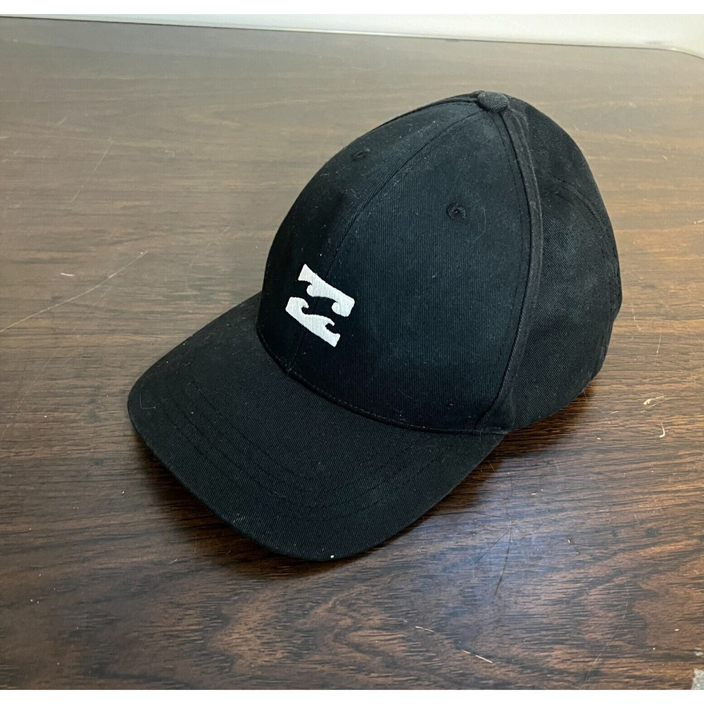 Billabong Hat Baseball Hat Cap Black Logo Surf Waves Skate Y2K Snapback